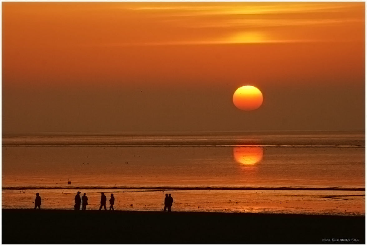 Sonnenuntergang in Norddeich