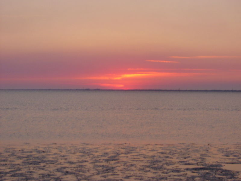 Sonnenuntergang in Norddeich III - Ende der kleinen Serie