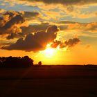 Sonnenuntergang in Norddeutschland