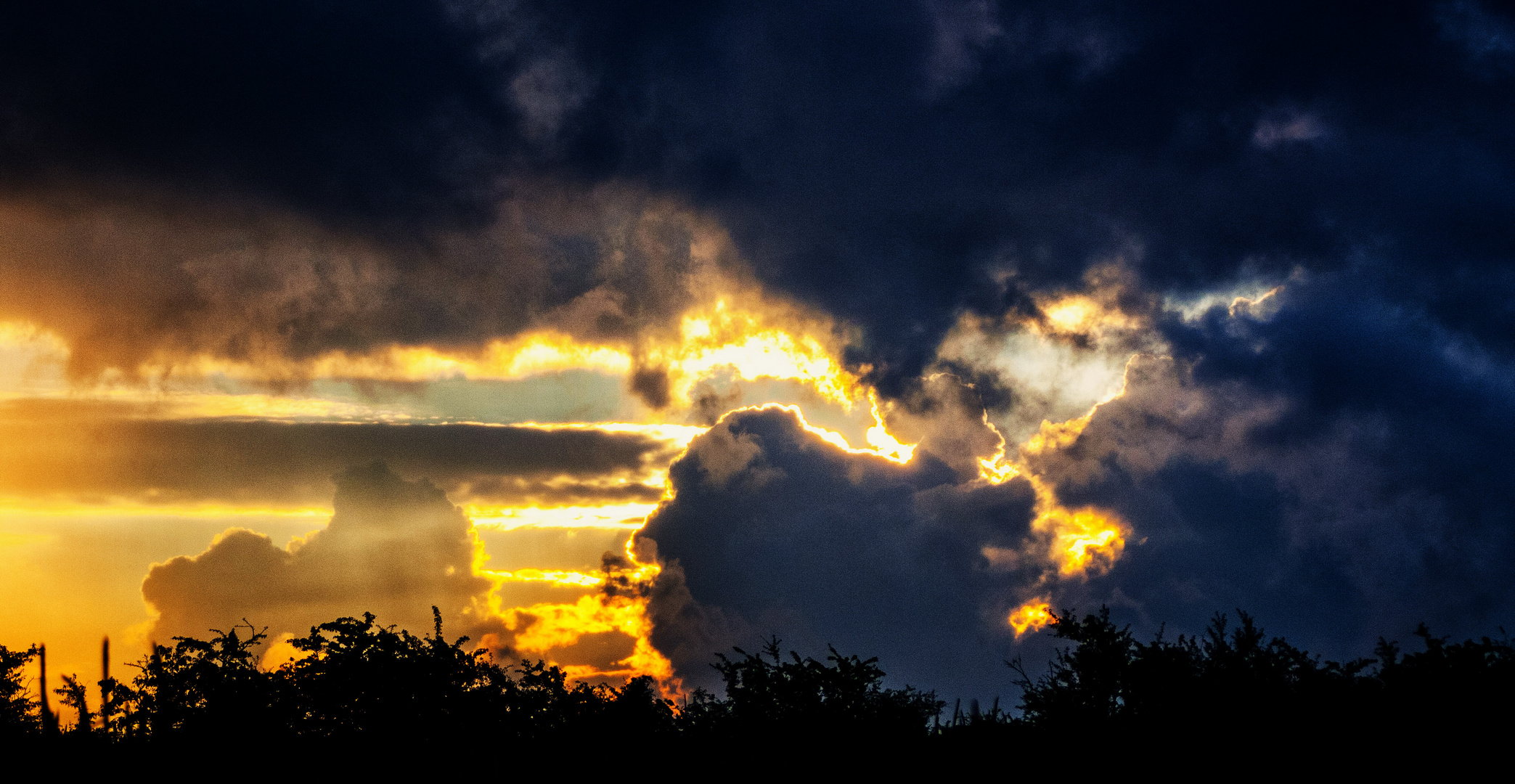 Sonnenuntergang in Norddeutschland