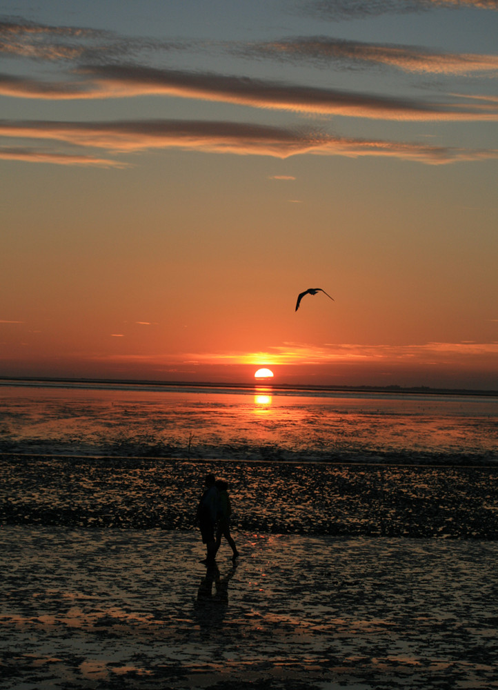 Sonnenuntergang in Nordeich