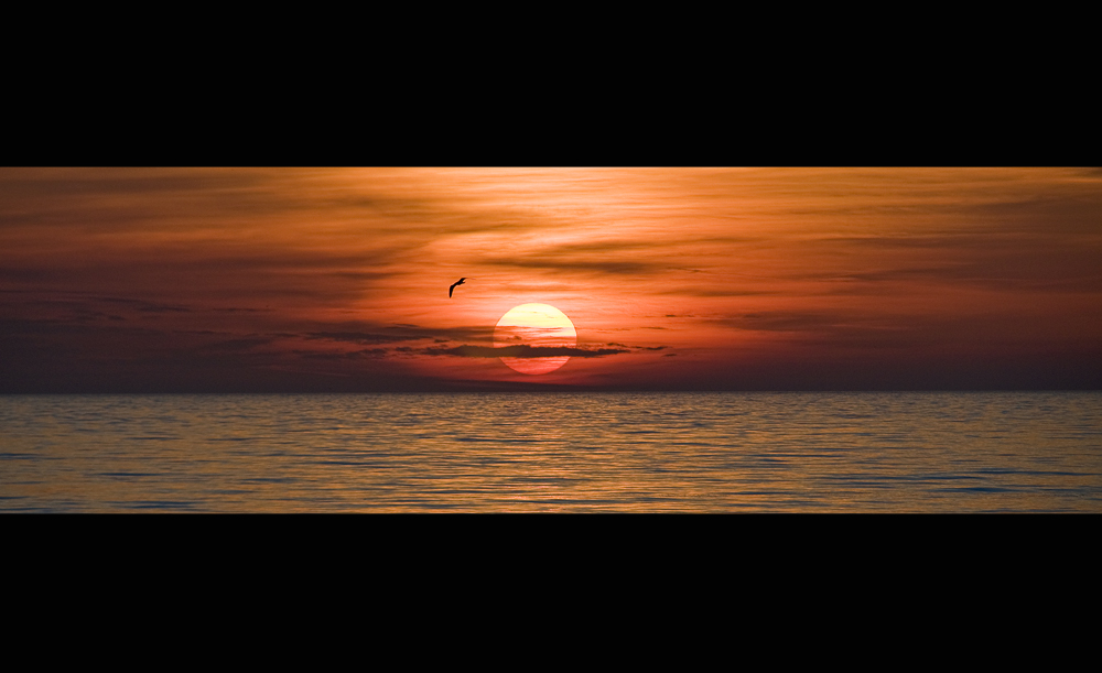 Sonnenuntergang in Nordholland