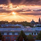 Sonnenuntergang in Nordhorn