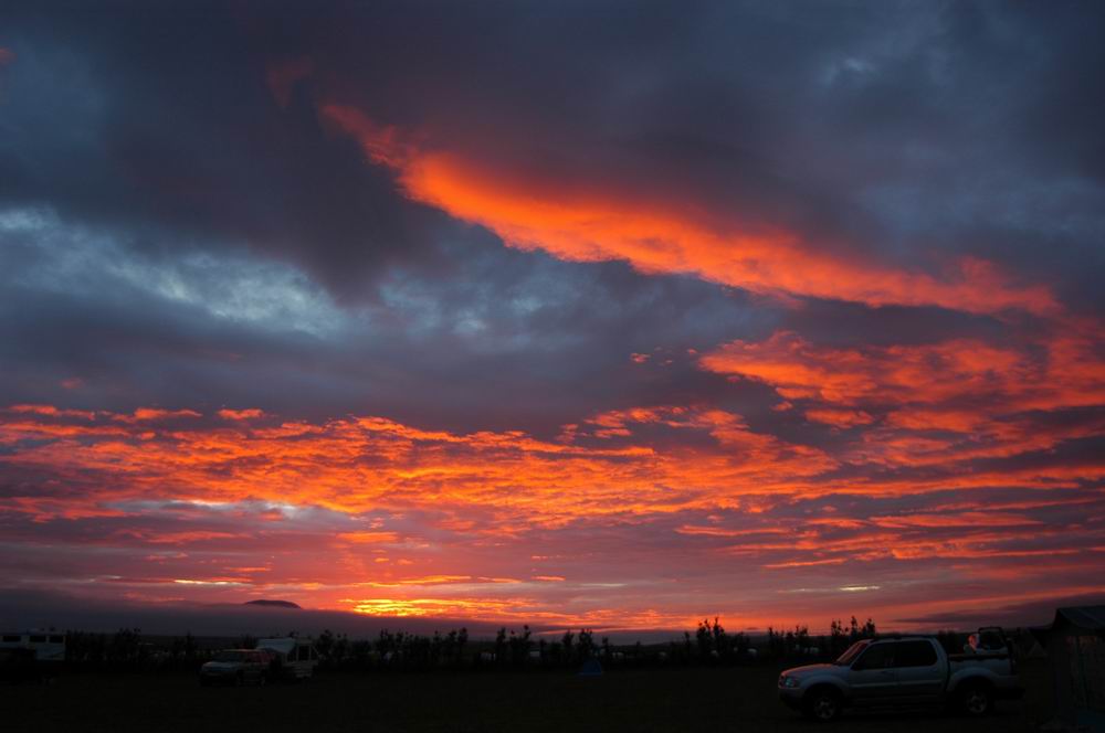 Sonnenuntergang in Nordisland