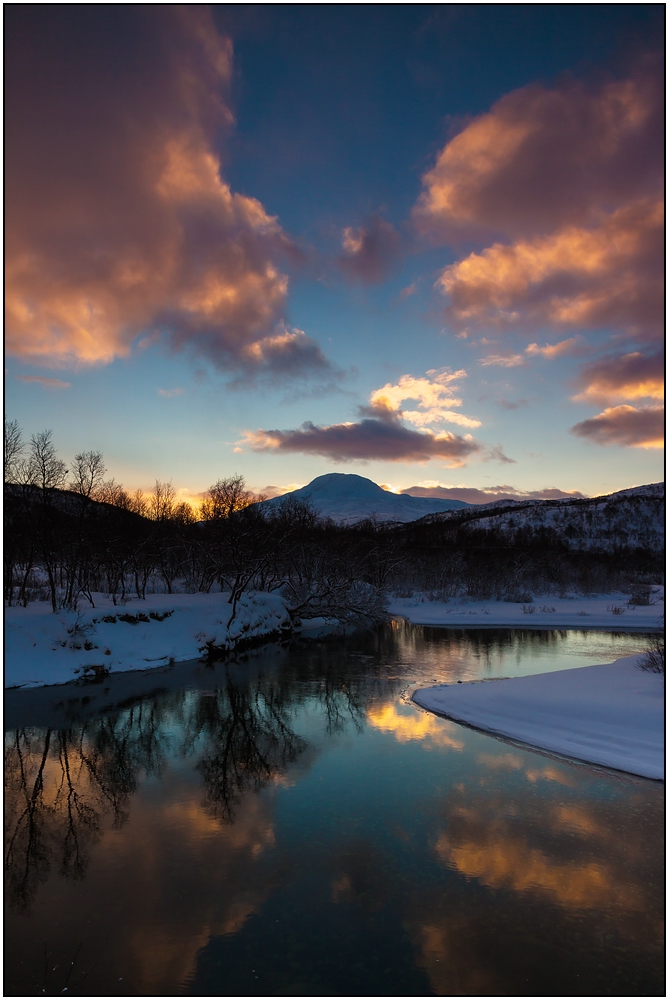 Sonnenuntergang in Nordnorwegen