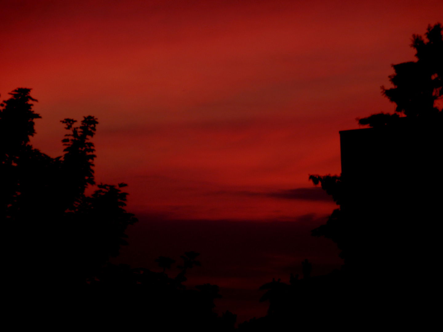 Sonnenuntergang in Norwegen.