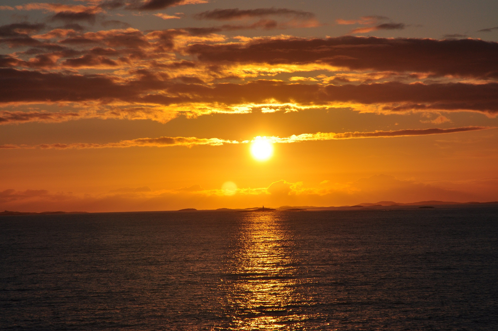 Sonnenuntergang in Norwegen