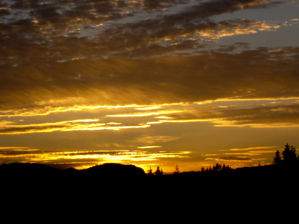 Sonnenuntergang in Norwegen