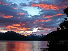 Sonnenuntergang in Norwegen