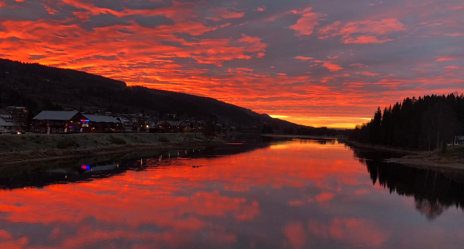 Sonnenuntergang in Norwegen