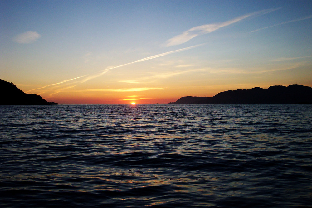 Sonnenuntergang in Norwegen