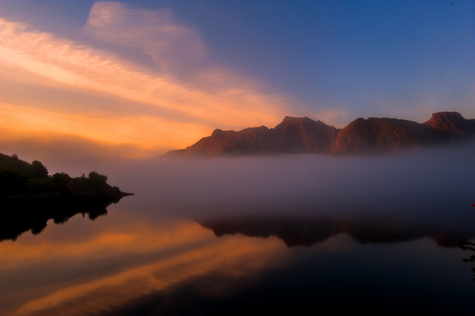 Sonnenuntergang in Norwegen