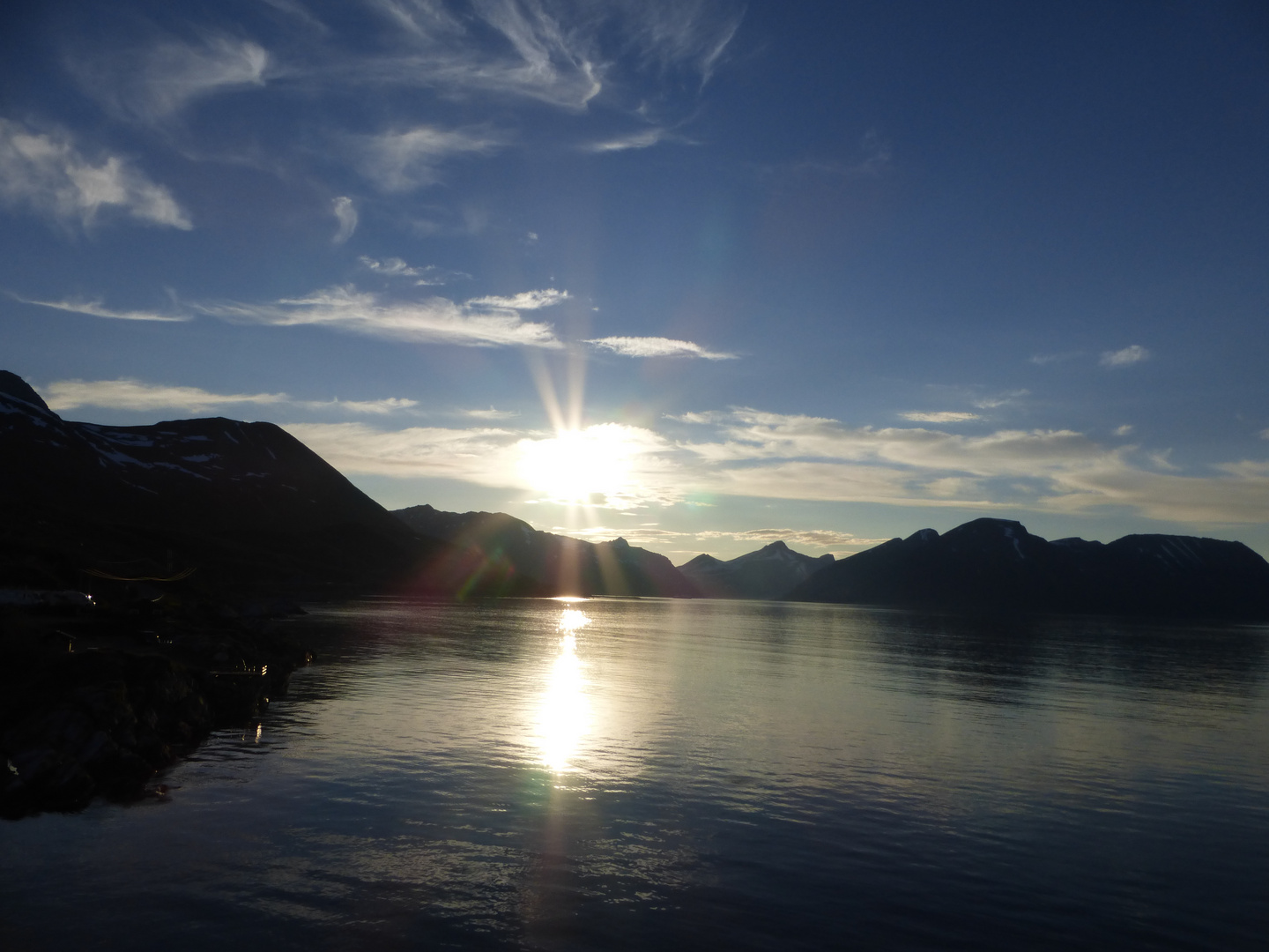 Sonnenuntergang  in Norwegen um 24uhr- 3uhr 3