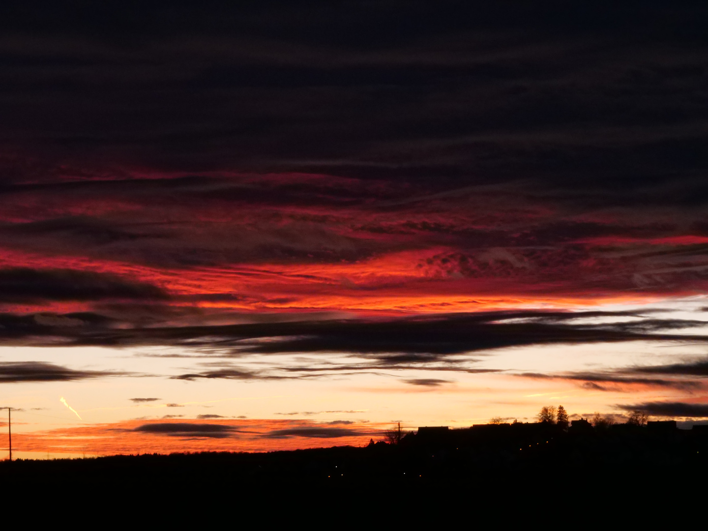 Sonnenuntergang in Nürtingen