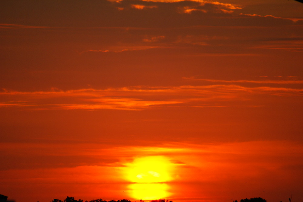 Sonnenuntergang in Oberkrämer