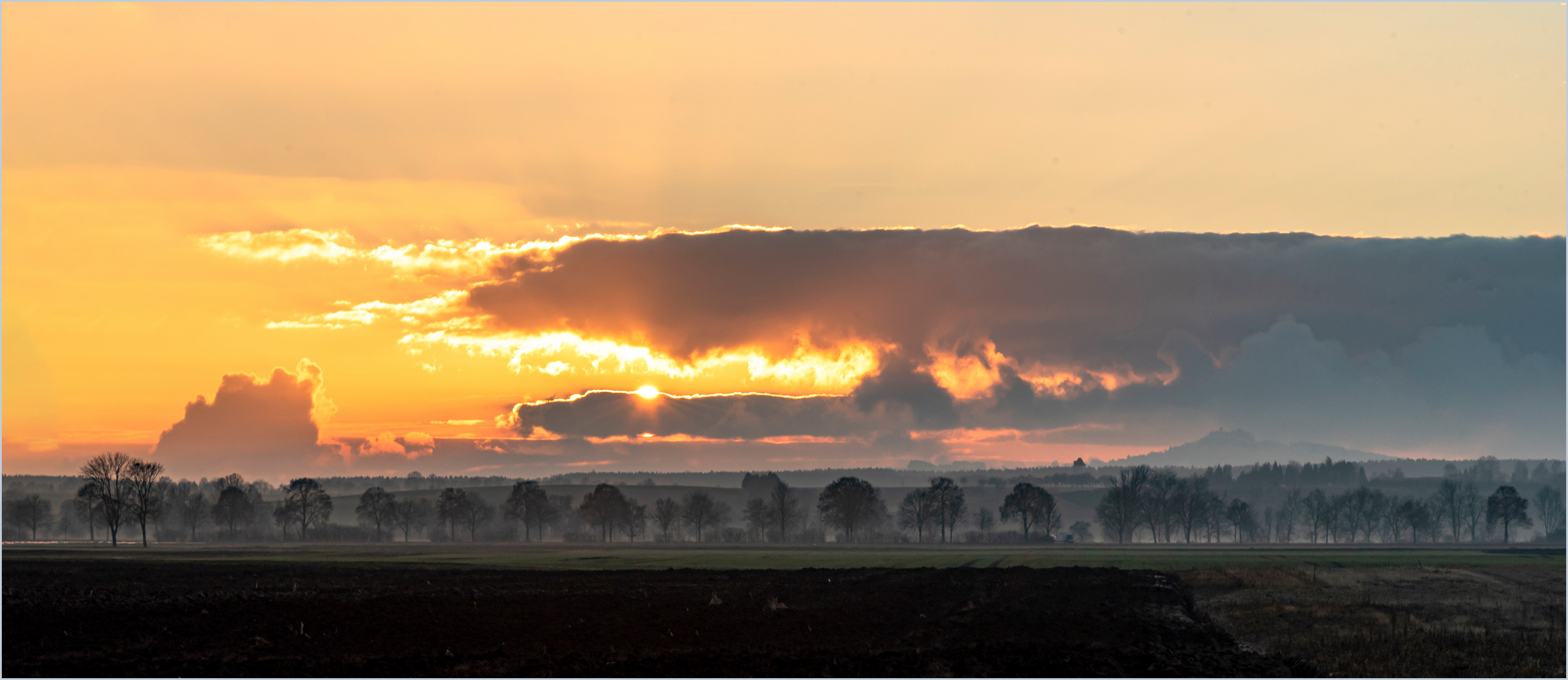 Sonnenuntergang in Oberschwaben