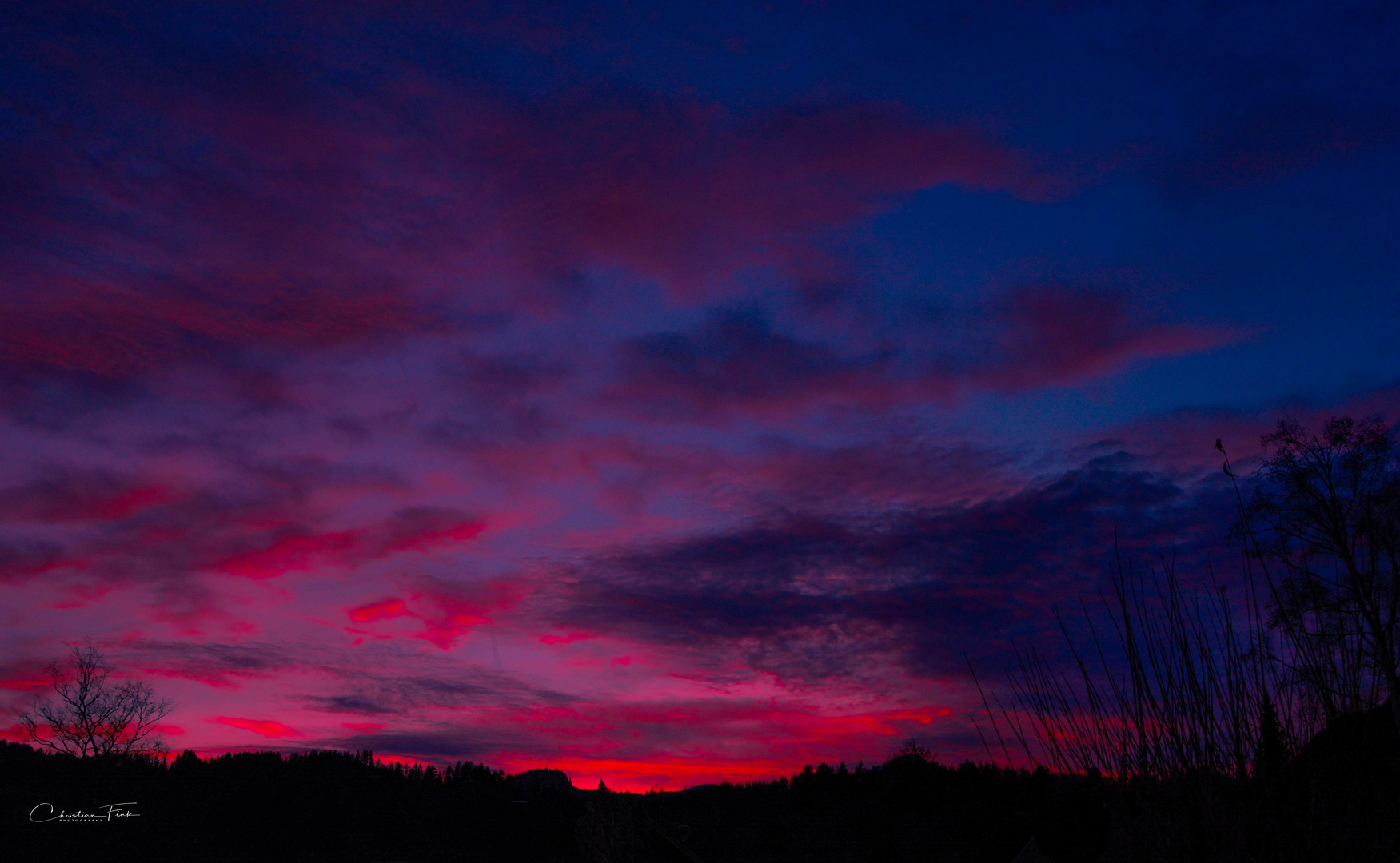 Sonnenuntergang in Oberstdorf