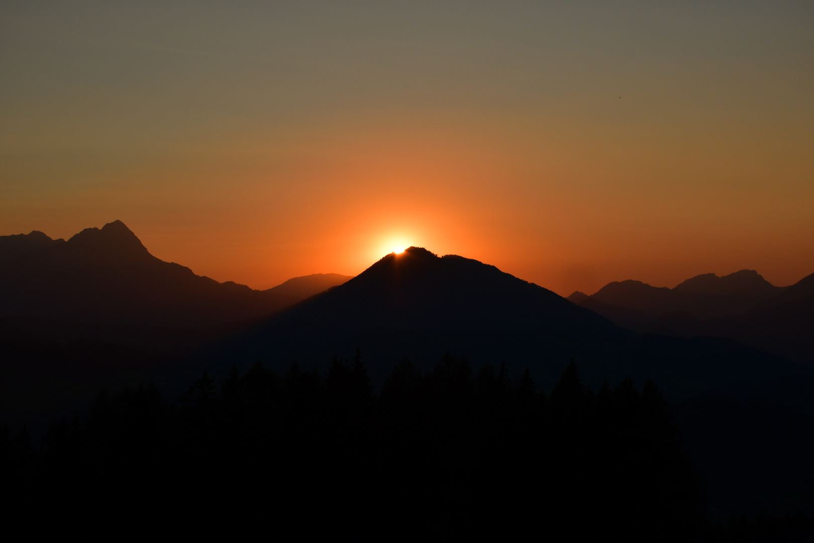 Sonnenuntergang in Oberweng