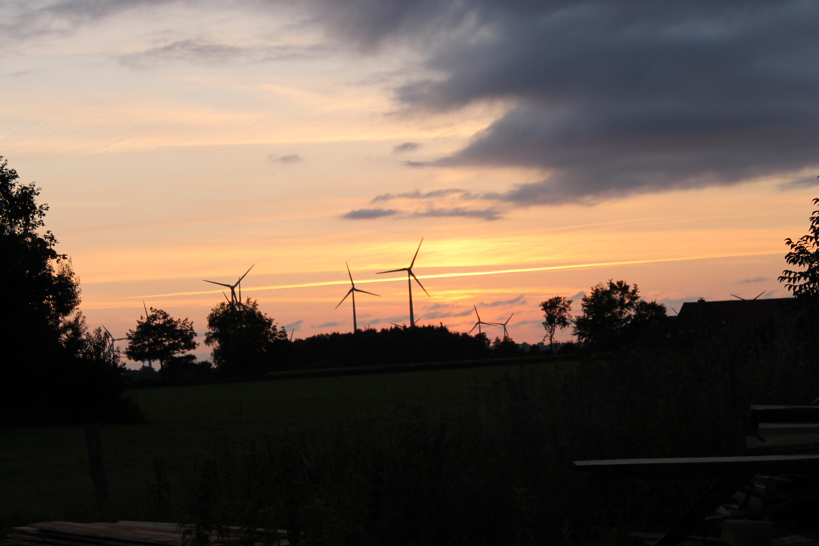 Sonnenuntergang in Ochtersum