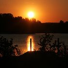 Sonnenuntergang in Odensvi am See Kyrksjön Teil 3