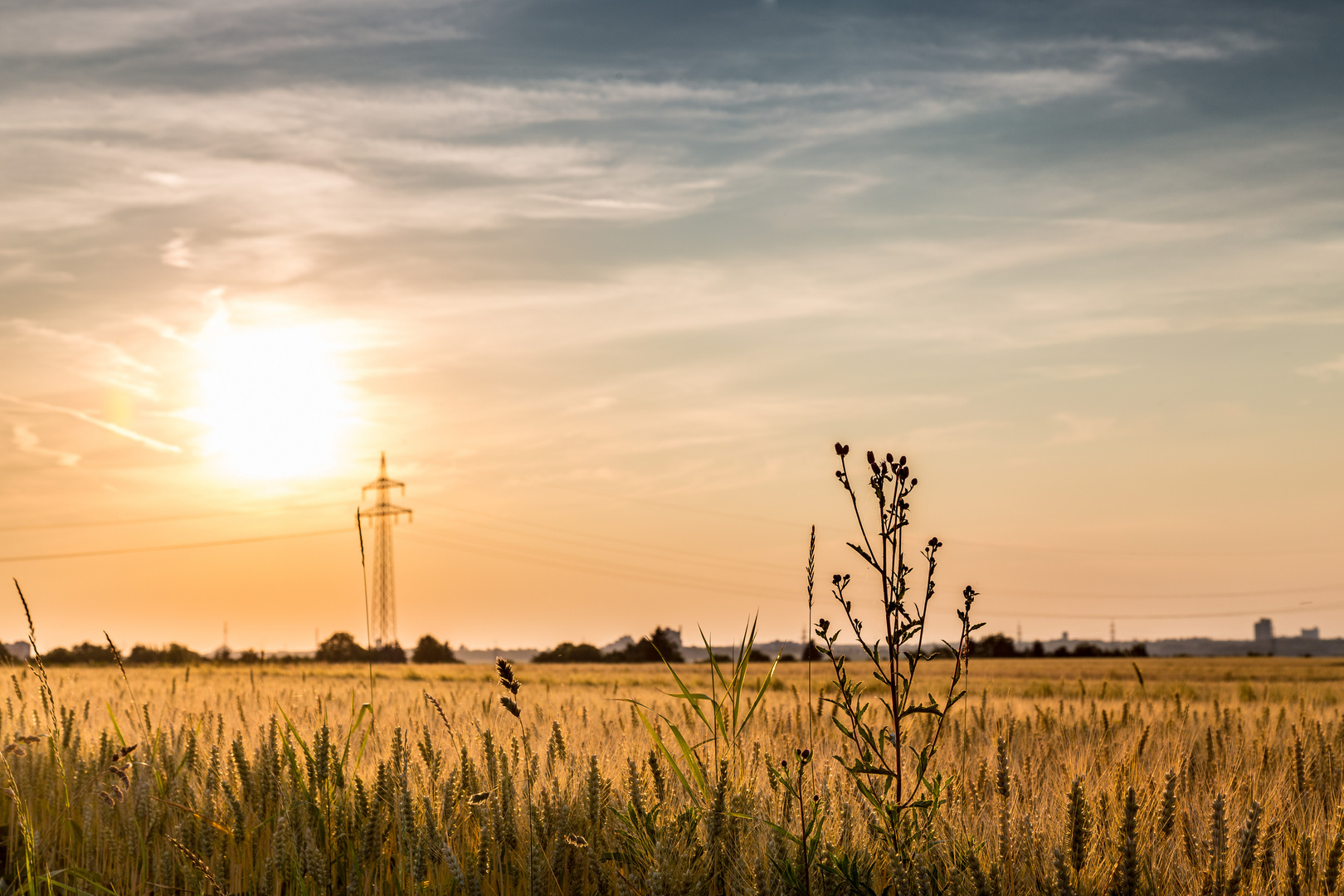 Sonnenuntergang in Oeffingen