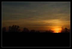 Sonnenuntergang in Öl