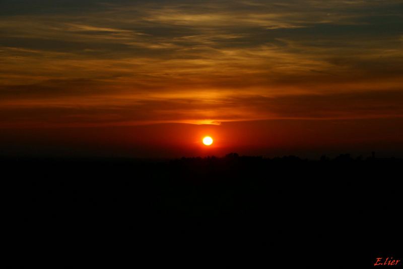 Sonnenuntergang in Oerlinghausen