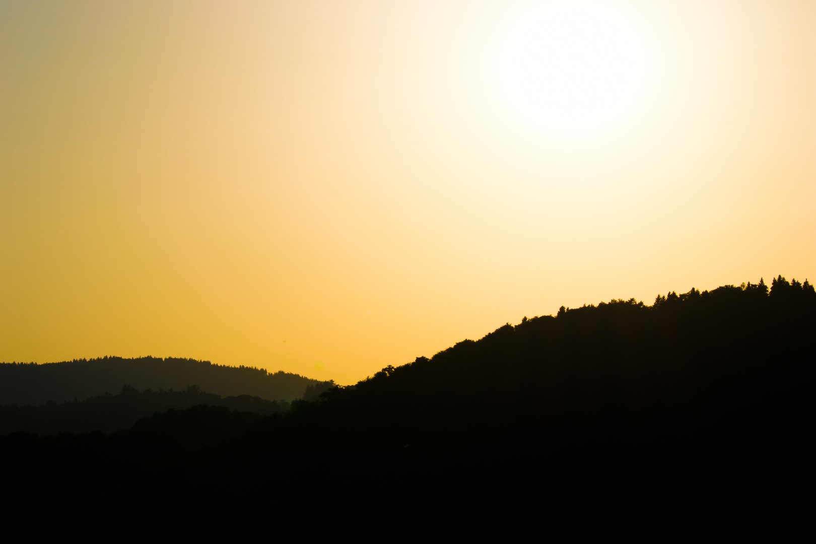 Sonnenuntergang in Österreich