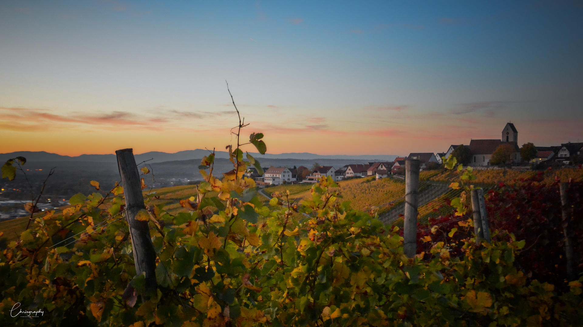 Sonnenuntergang in Ötlingen