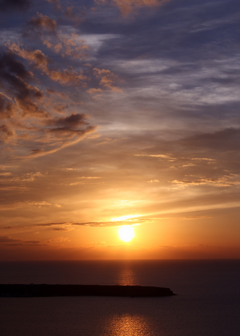 Sonnenuntergang in Oia - Santorini