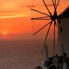 Sonnenuntergang in Oia, Santorini, August 2004