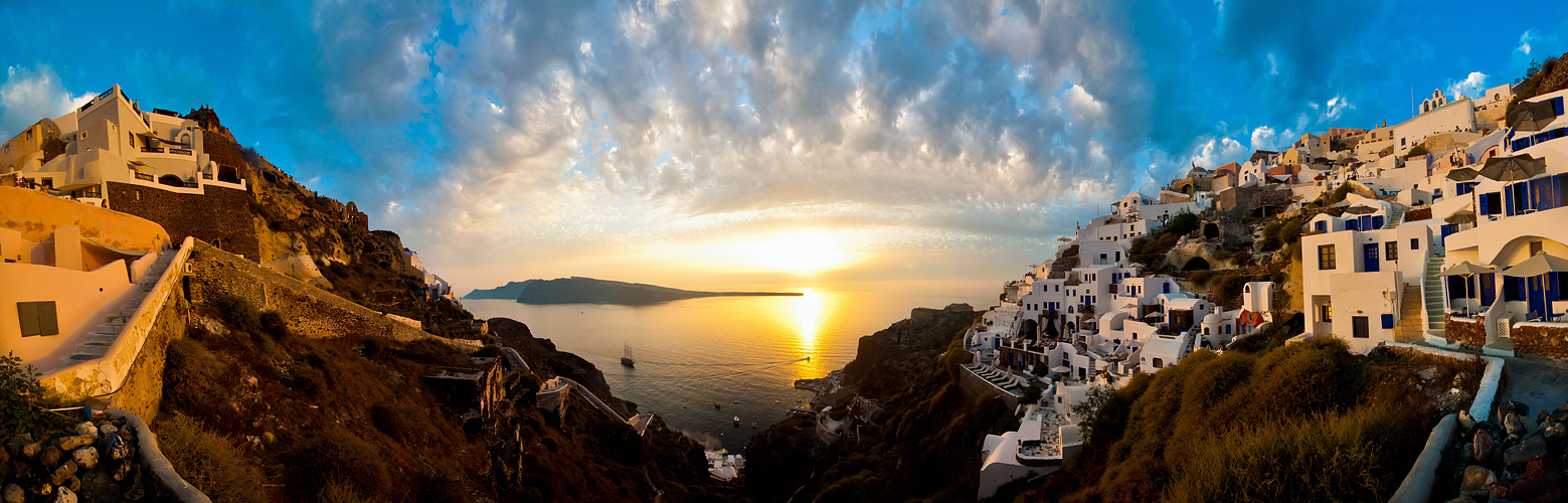 Sonnenuntergang in Oia (Santorini, Griechenland), September 2011