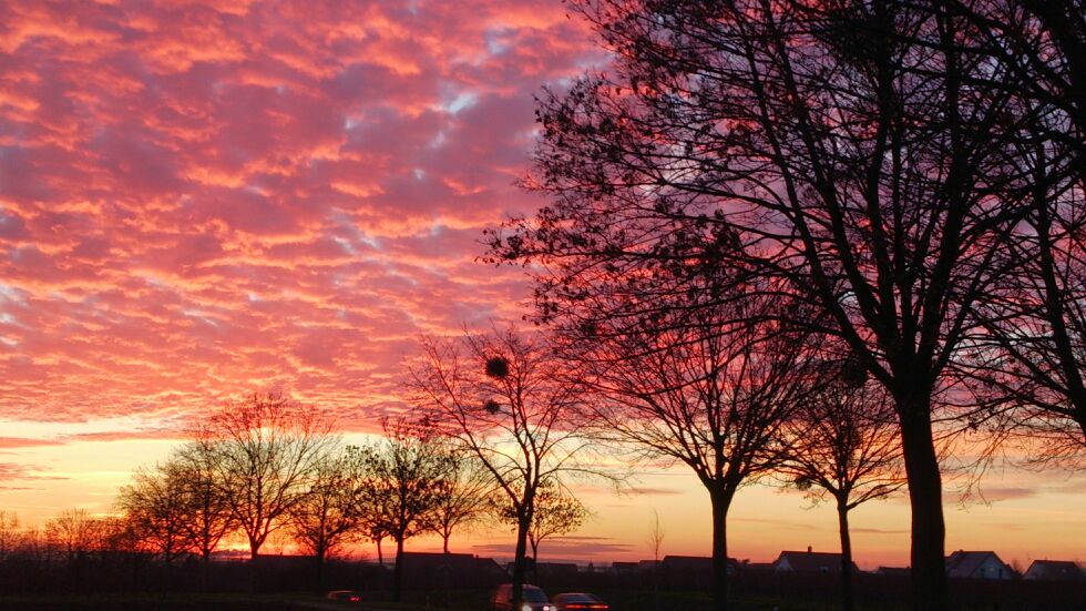 Sonnenuntergang in Oktober