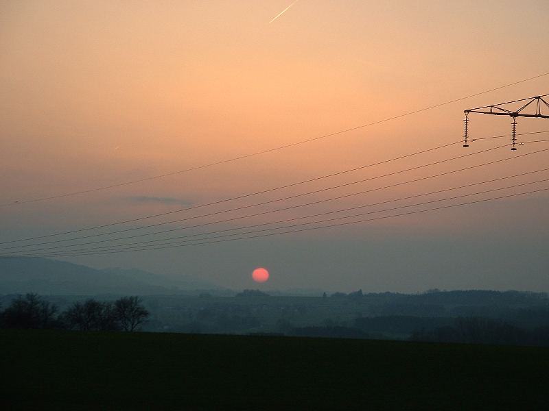 Sonnenuntergang in OÖ