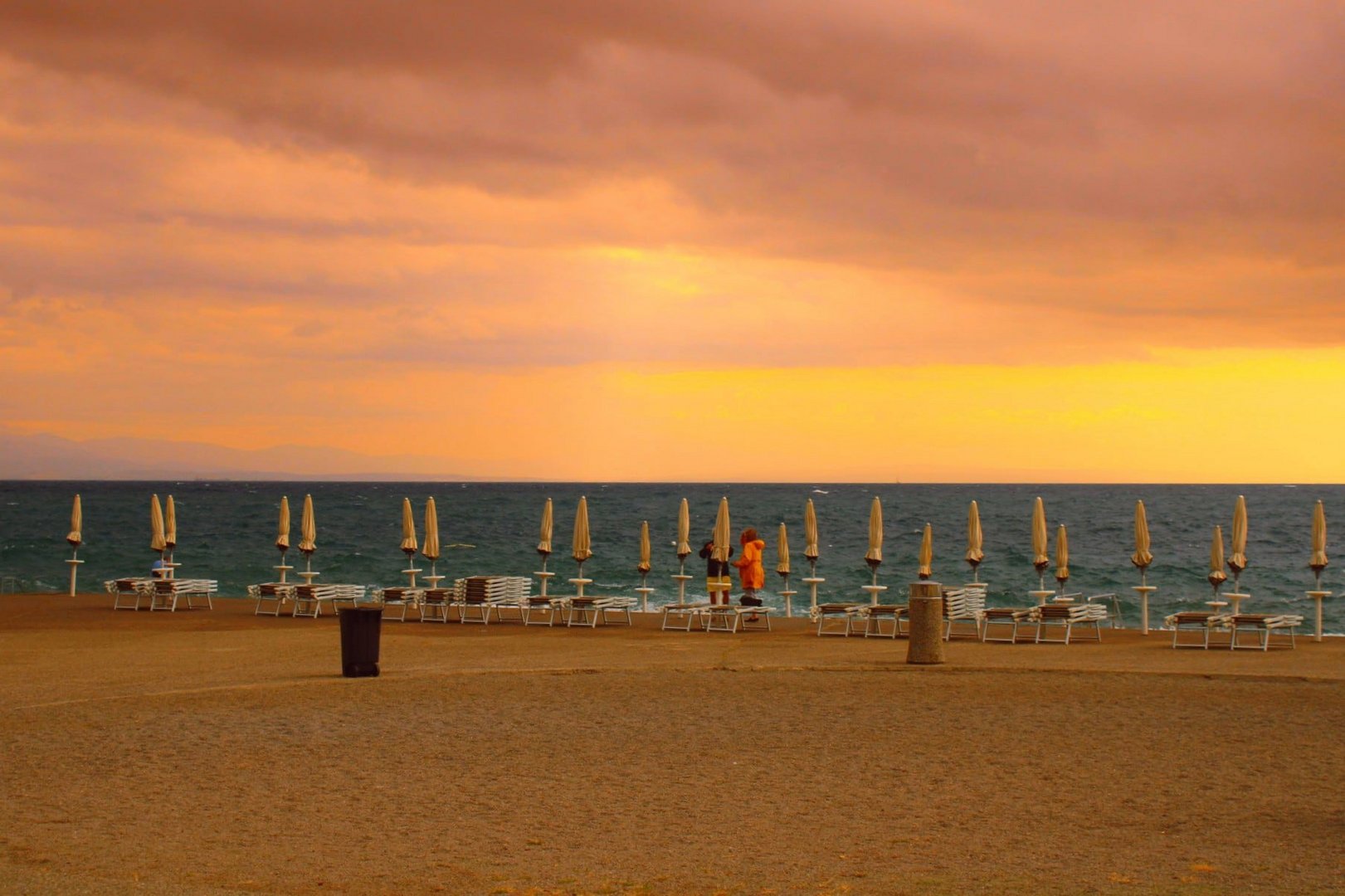 Sonnenuntergang in Opatija im Adriatisches Meer