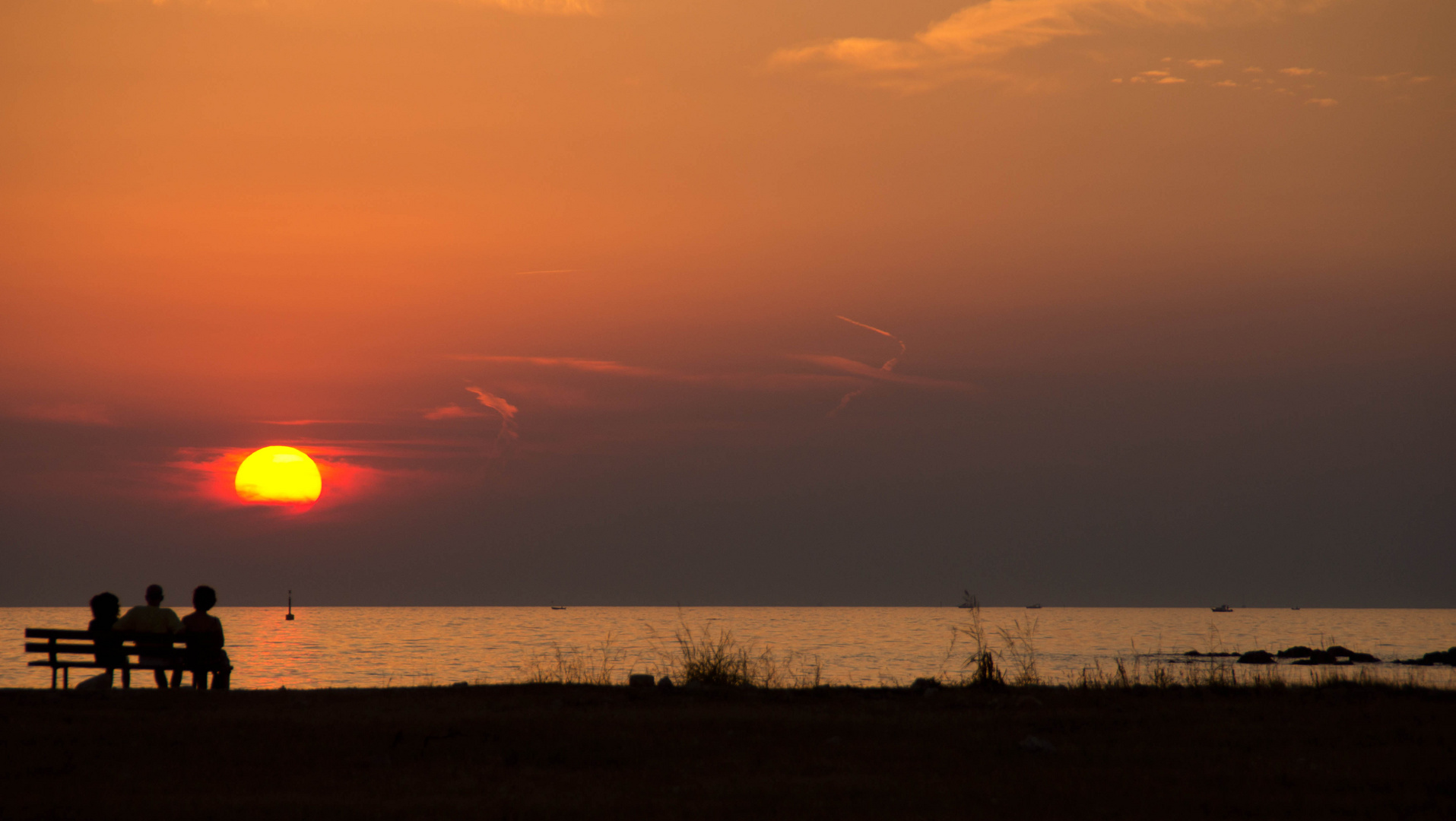 Sonnenuntergang in orange