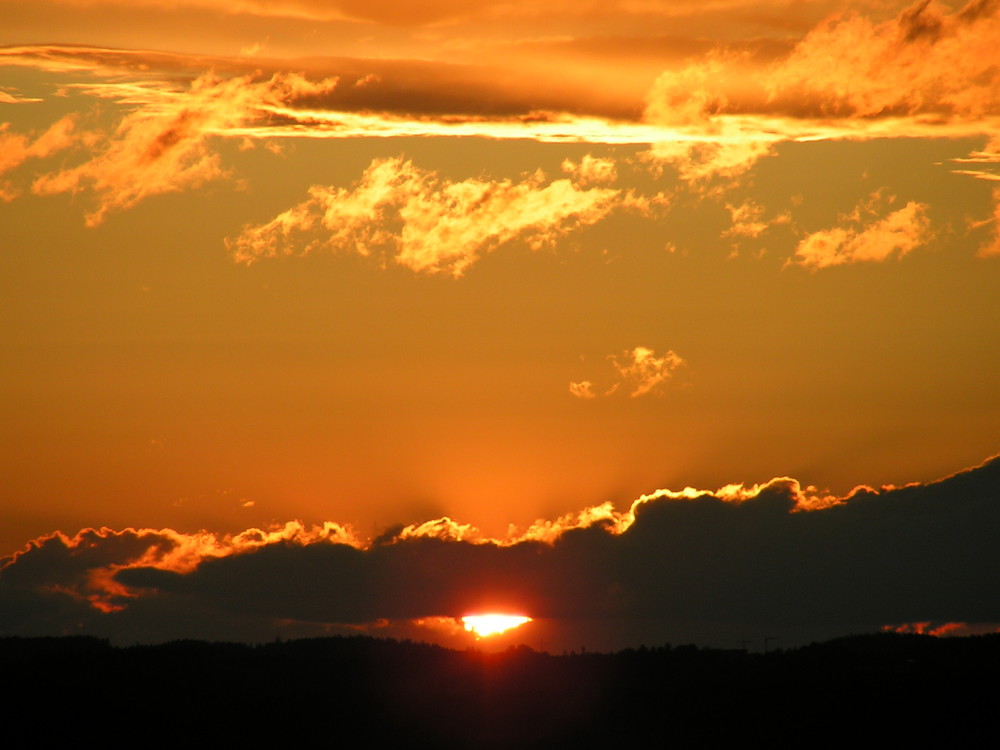 Sonnenuntergang in Orange/Gelb Teil 2