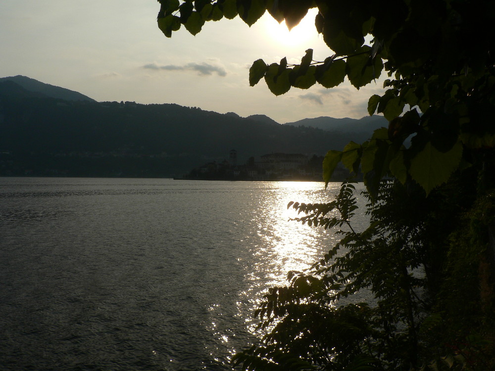 Sonnenuntergang in Orta