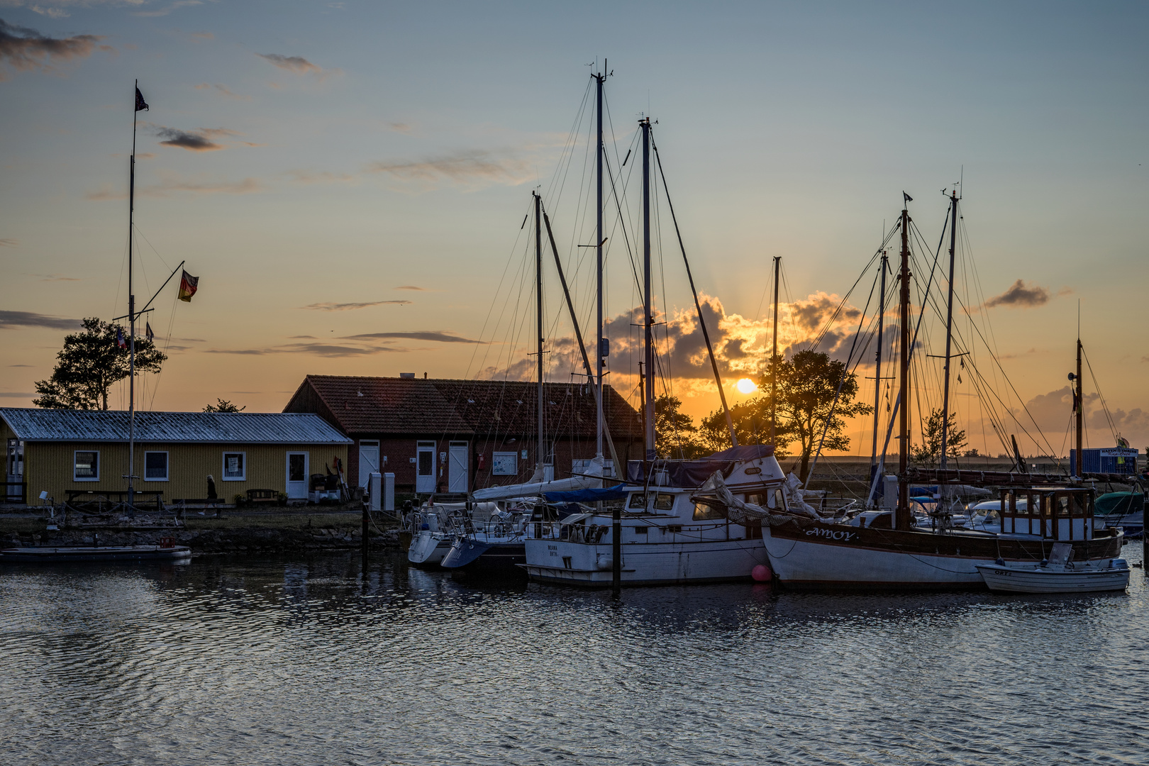 Sonnenuntergang in Orth / Fehmarn