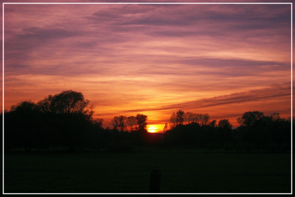 Sonnenuntergang in Osnabrück