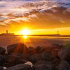 Sonnenuntergang in Ostende