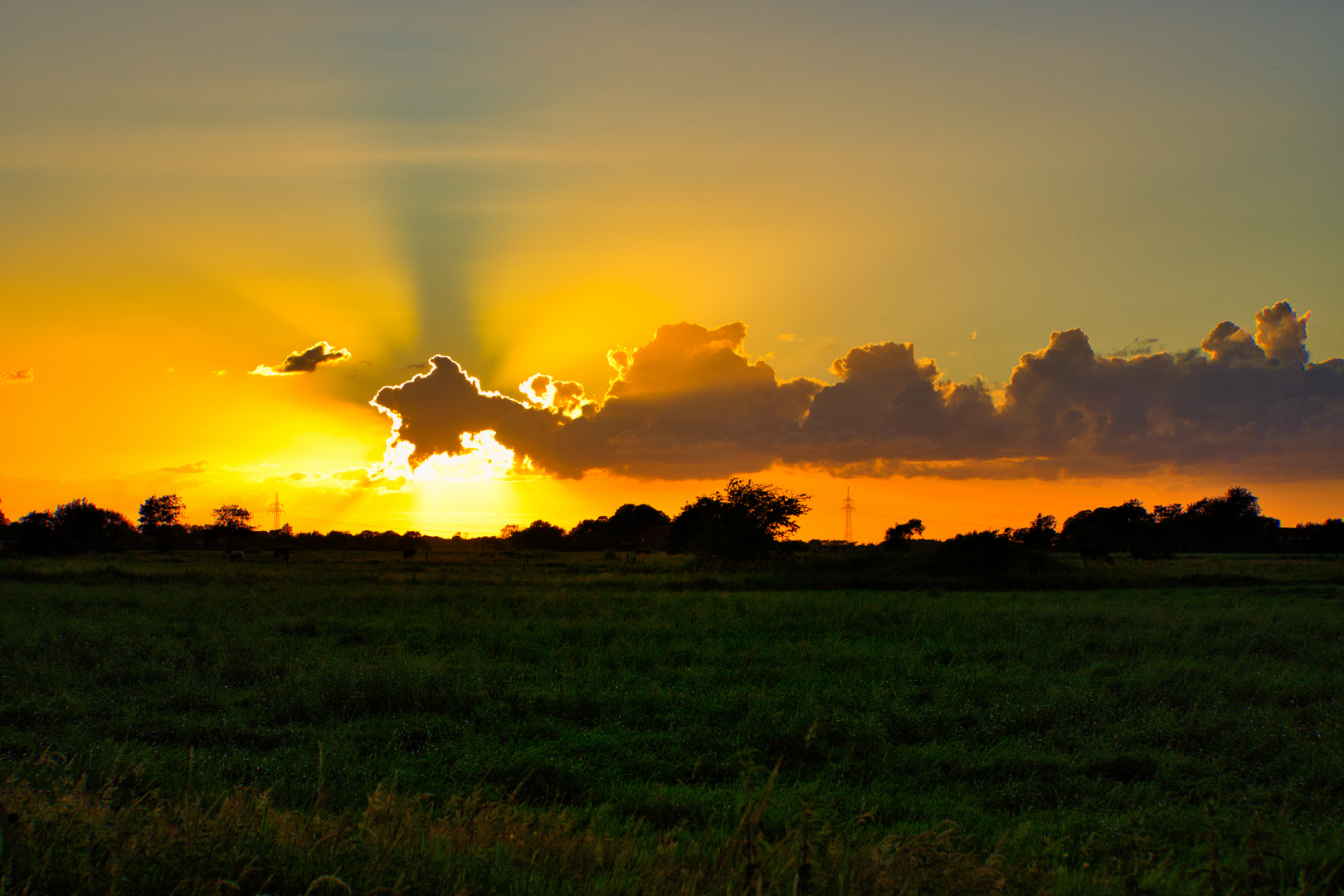 Sonnenuntergang in Ostfrieland