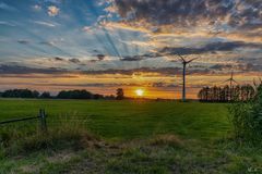 Sonnenuntergang in Ostfriesland