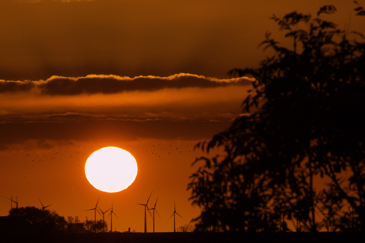 Sonnenuntergang in Ostfriesland