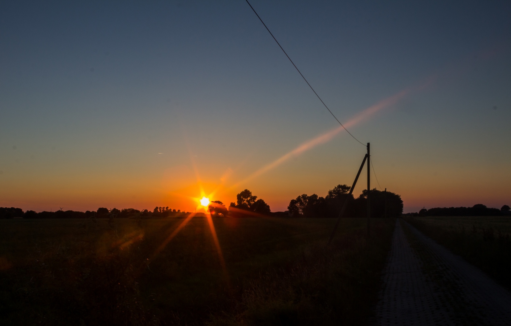 Sonnenuntergang in Ostfriesland