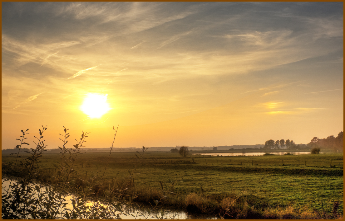 Sonnenuntergang in Ostfriesland