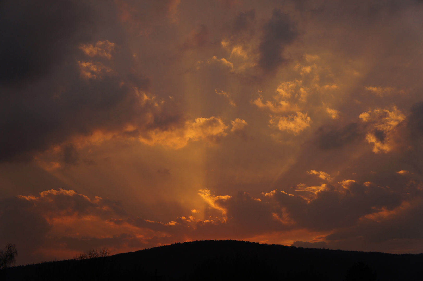 Sonnenuntergang in Osthessen