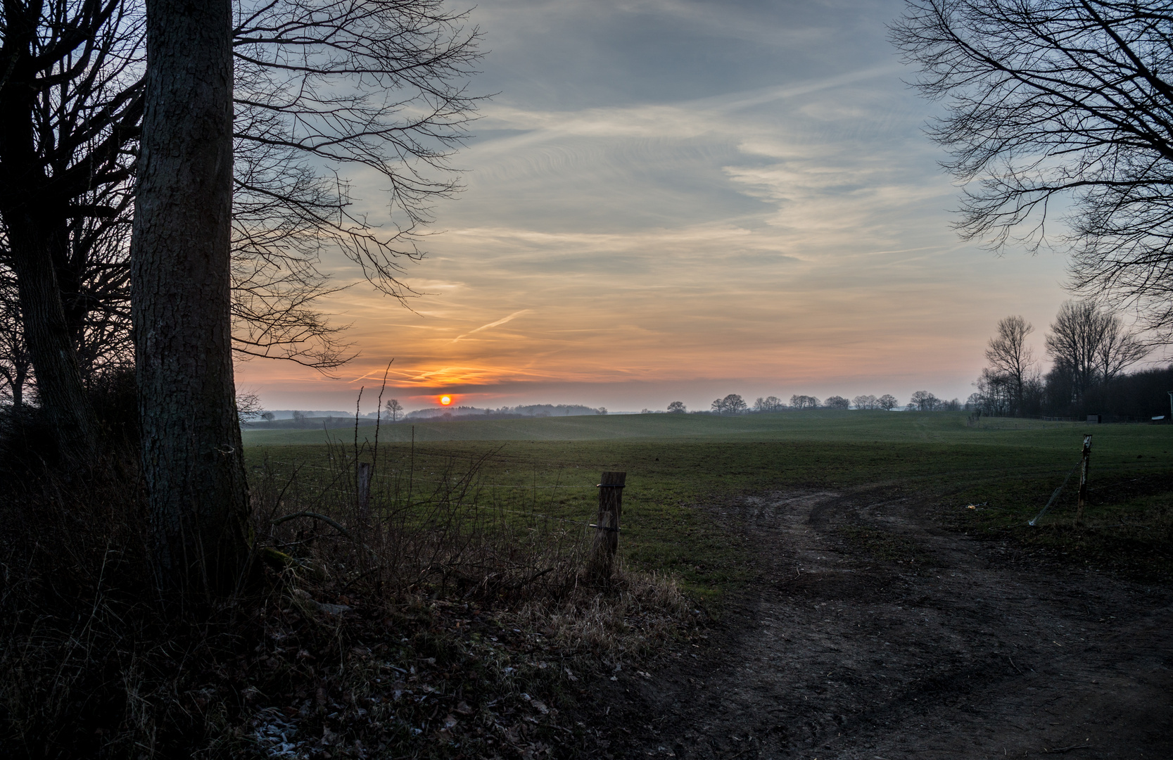 Sonnenuntergang in Ostholstein