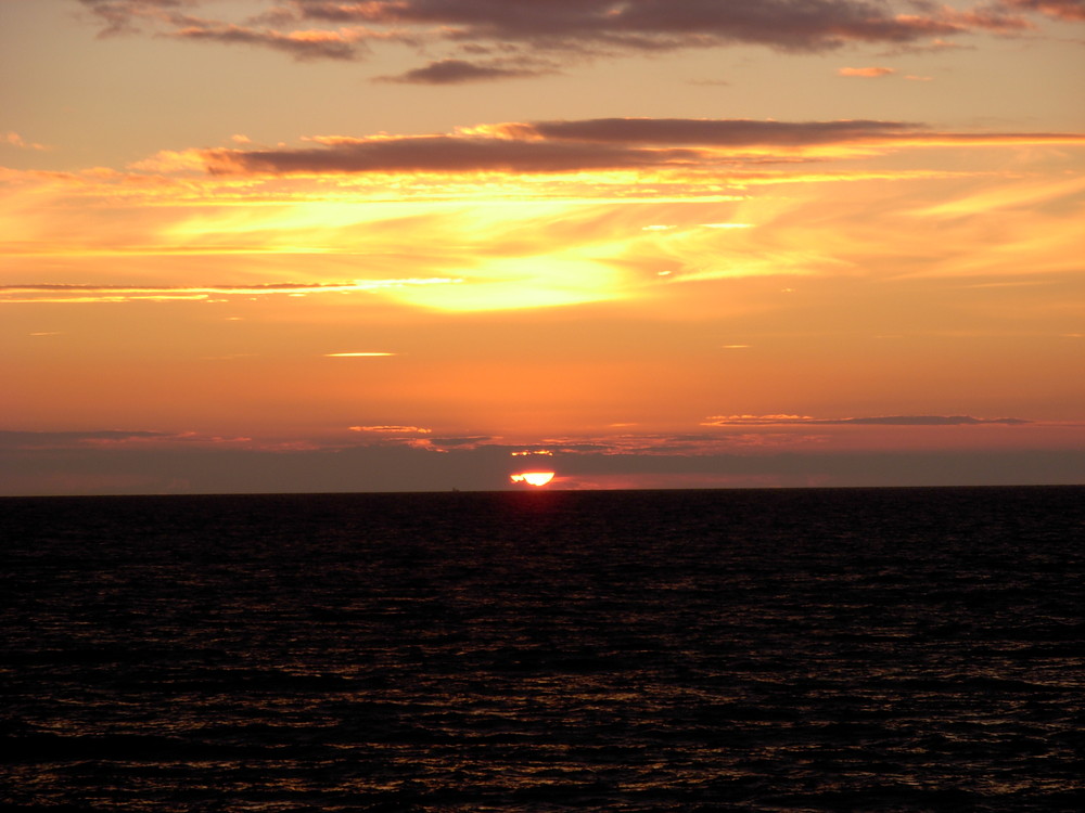 Sonnenuntergang in Ostsee Prerow