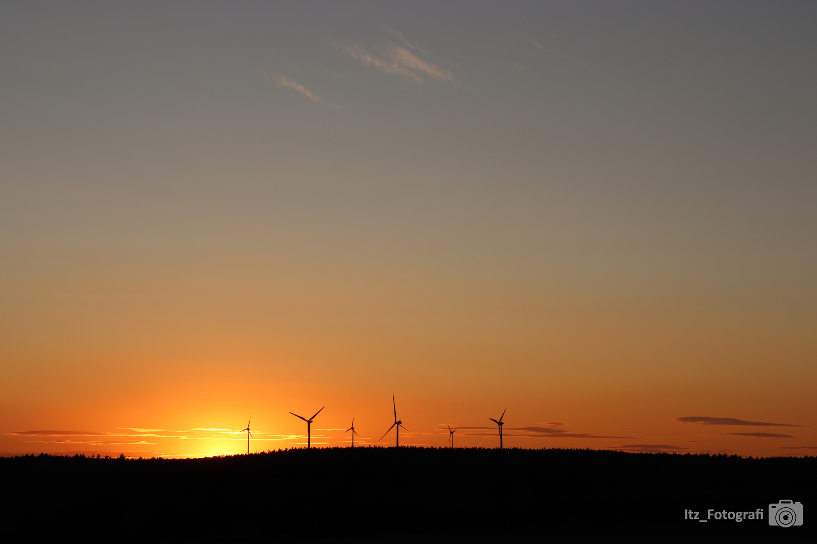 Sonnenuntergang in Ostthüringen